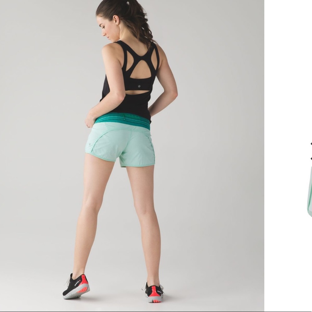 Lululemon Run Times Short Sea Mist Wave